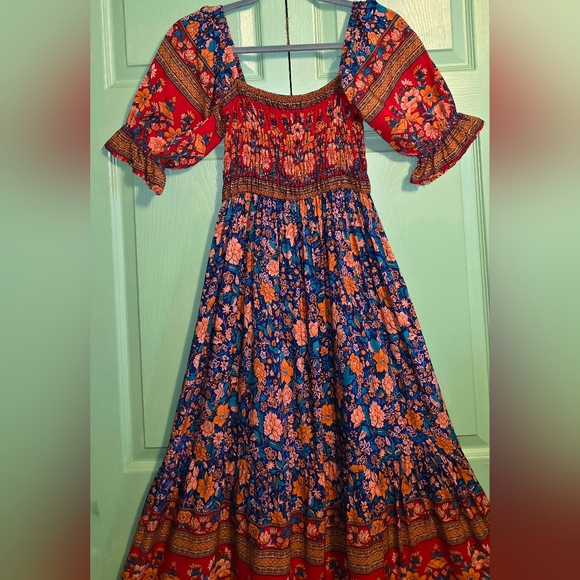 Coastal Cowgirl Maxi Floral Dress (SIZE M/10) EUC - Picture 4 of 9